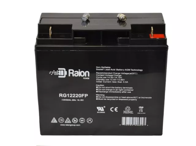 12V 22AH SLA  replacement battery UPS Best Technologies FERRUPS FES 850VA 1pk