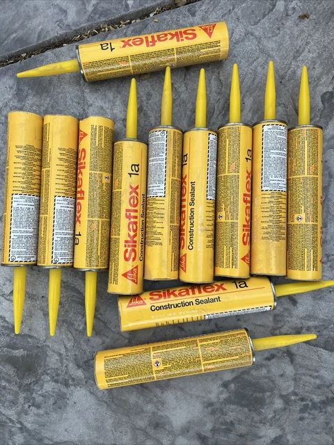 Sikaflex 1A Polyurethane Sealant Caulk 10.1 oz, Color Dark Bronze LOT OF 13
