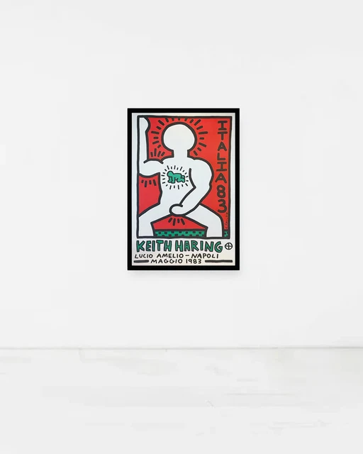Affiche Pop Art RARE De Keith Haring – Édition Humane Society Broward County