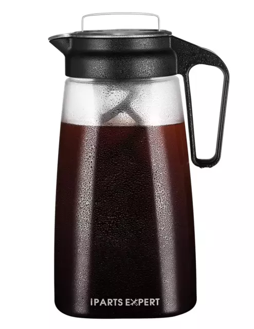 IPARTS EXPERT Cold Brew Coffee Maker, 2 Liter Iced Coffee Tea Pitcher Jug