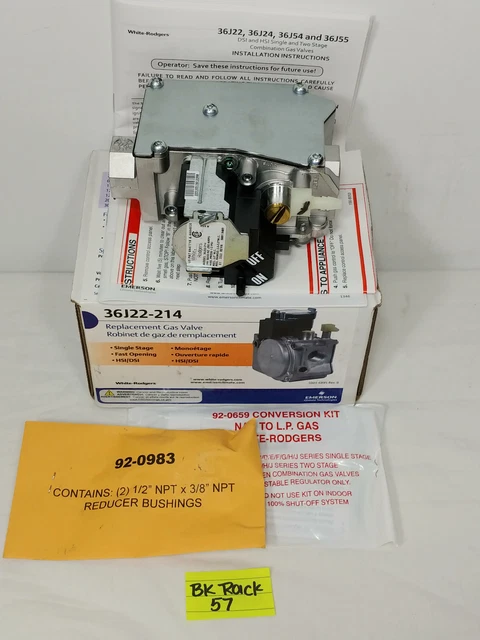 Furnace Val07731 Trane 1/2 24v Slowopen J-ser Gas Valve Switch