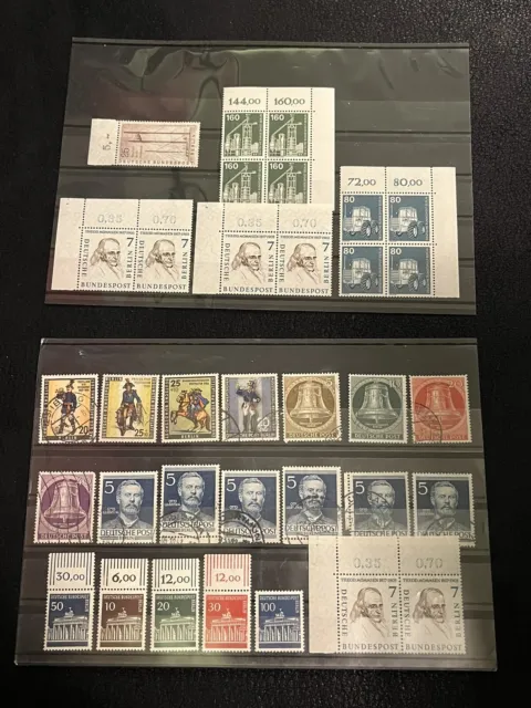 Alte Briefmarken Berlin - BRD - Bund - Sammlung - Konvolut - aus Nachlass