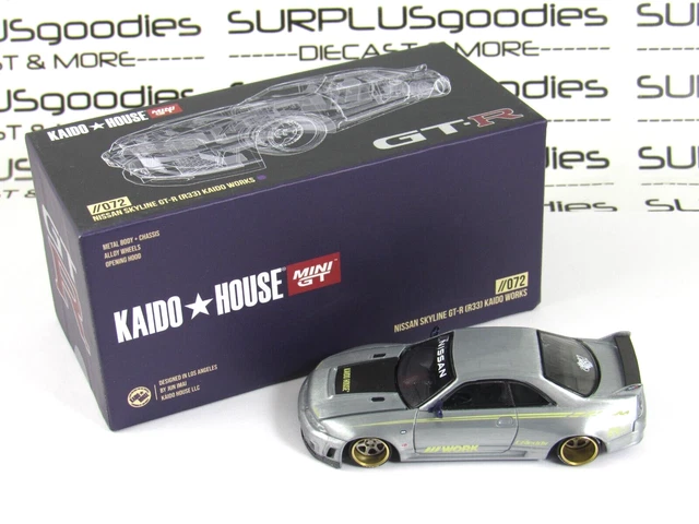 2024 MINI GT 🔥KAIDO HOUSE 🔥 Nissan Skyline GT-R (R33) Active Carbon R