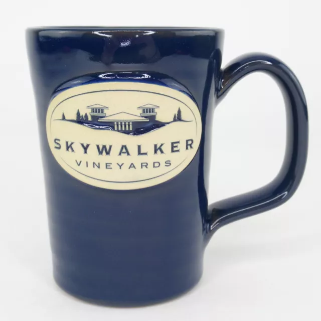 SKYWALKER RANCH Lucas Vineyards Star Wars Deneen Pottery Blue Mug Dad Gift