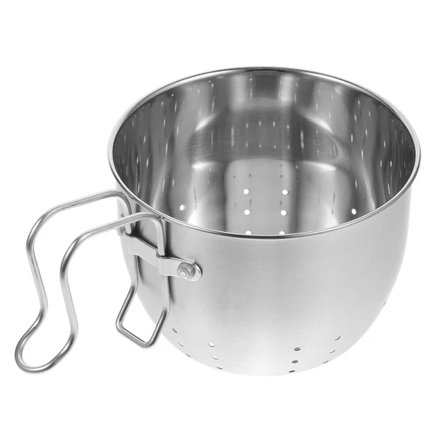 Cesta de goteo de acero inoxidable tamiz de arroz tamiz de pasta de metal filtro fruta
