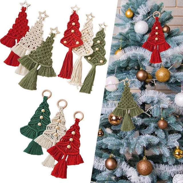 Weihnachtsbaum Zum Selbermachen Kit Gewebt Makramee Weihnachtsbäume Zum Selbermachen Set Wandbehänge Dekor