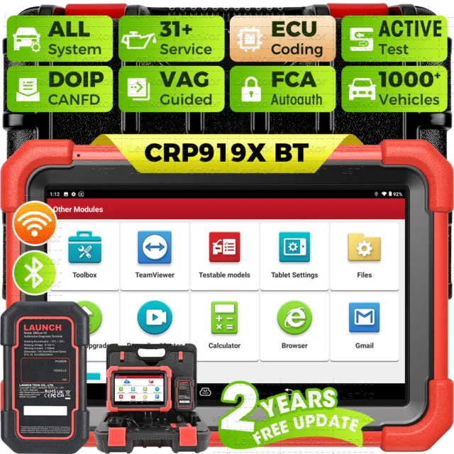 2024 LAUNCH X431 CRP919X BT PRO Auto Outils diagnostics scanners OBD Codage ECU