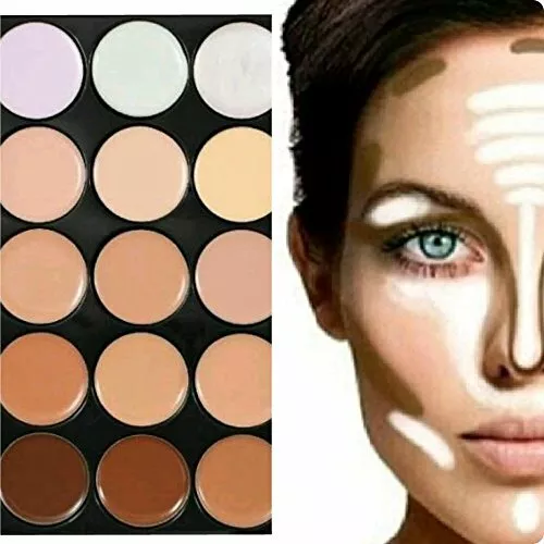 Modische Concealer Creme Camouflage Palette / Cover Make-up in 15 Farben