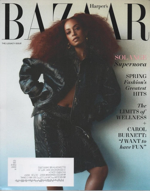 SOLANGE HARPER'S BAZAAR magazine March 2024 The Legacy Issue 4.99