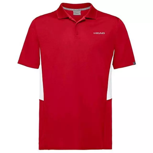 (TG. 140) Head Club Tech Polo Shirt B, Polo Unisex - Bambini, Red, Medium - NUOV