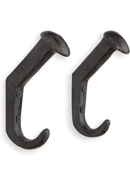 Rustic State Slack Wall Mount Cast Iron Hooks Coat Towel Bag Hat Hanger Multiuse