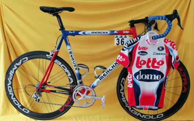 eddy merckx team lotto  domo 2003  Gert Steegmans campagnolo record.