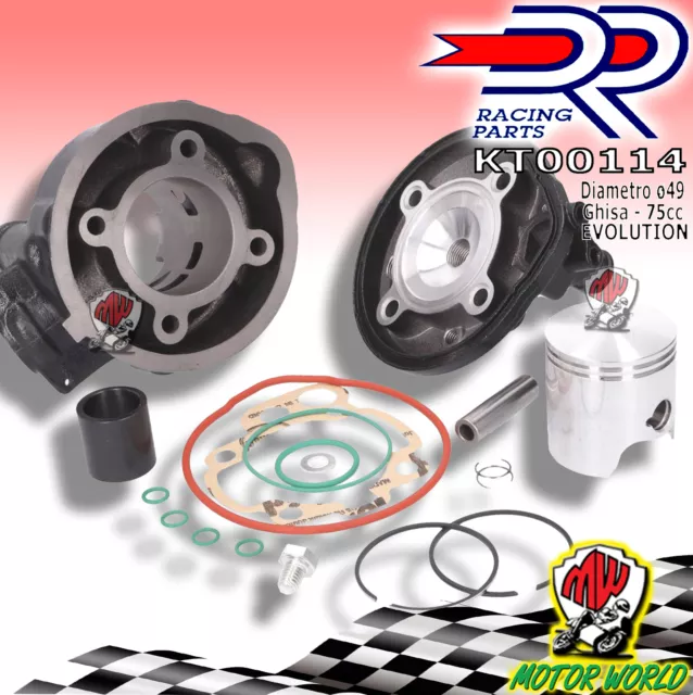 GRUPPO TERMICO CILINDRO DR MODIFICA MOTORE 75cc AM6 BETA ENDURO RR RACING 50 2T