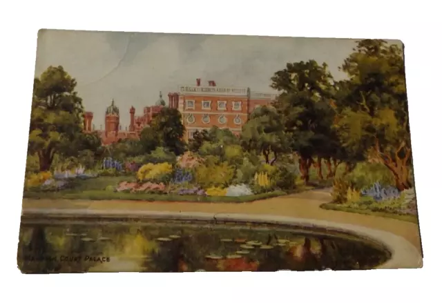 Hampton Court Palace, Vintage Colour Postcard. London