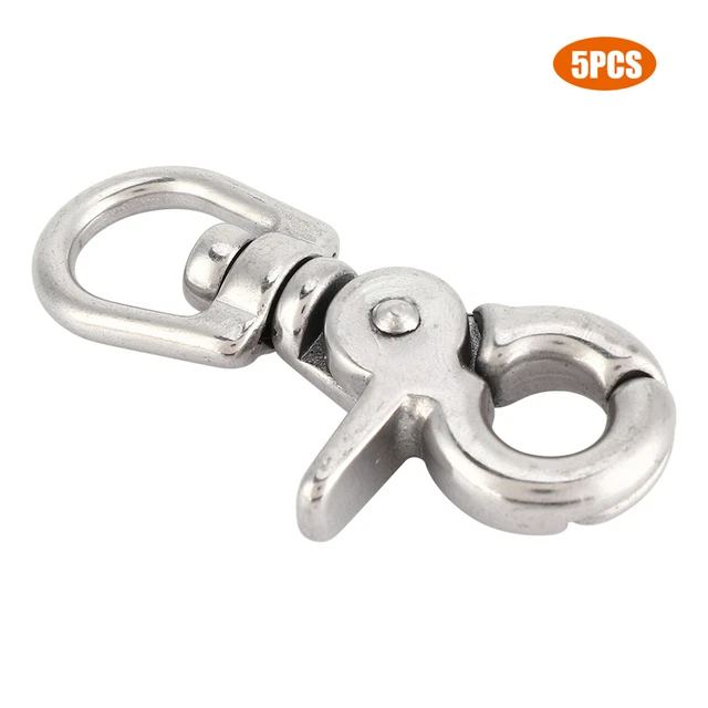 5Pcs Stainless Steel Trigger Snap Hook Clasp Houseboat Accessories
