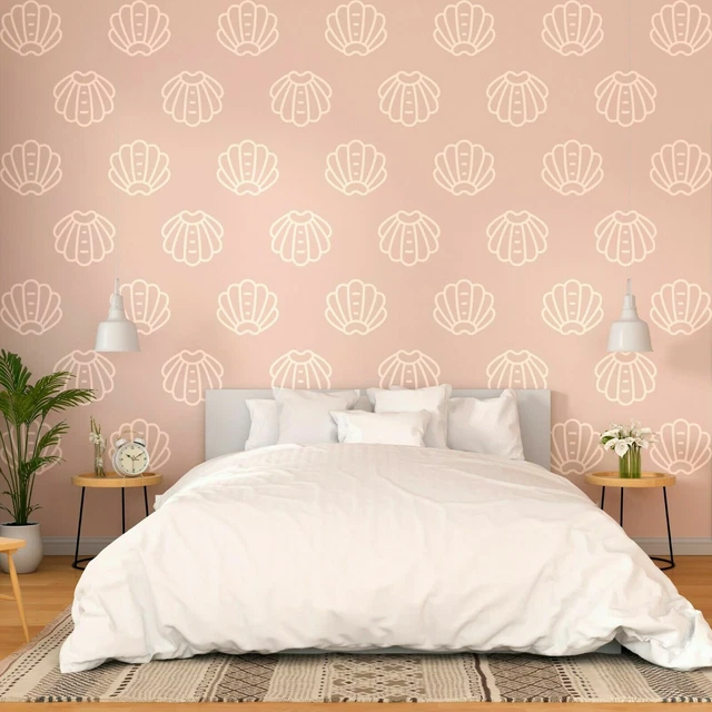 Ocean Seashells Wall Decor Stickers Pattern Art Decals 90 Pcs 3x3" HE01