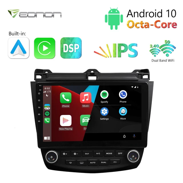 For 2003 Honda Accord Android Radio 10.1" Q76Pro Android CarPlay Car GPS Stereo