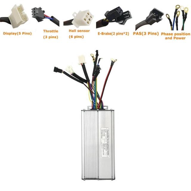 ContrôLeur D'Onde SinusoïDale 3000W 60V-72V Big Power E-Bike Brushless Motor Sensor E-Bike Controller - Sport