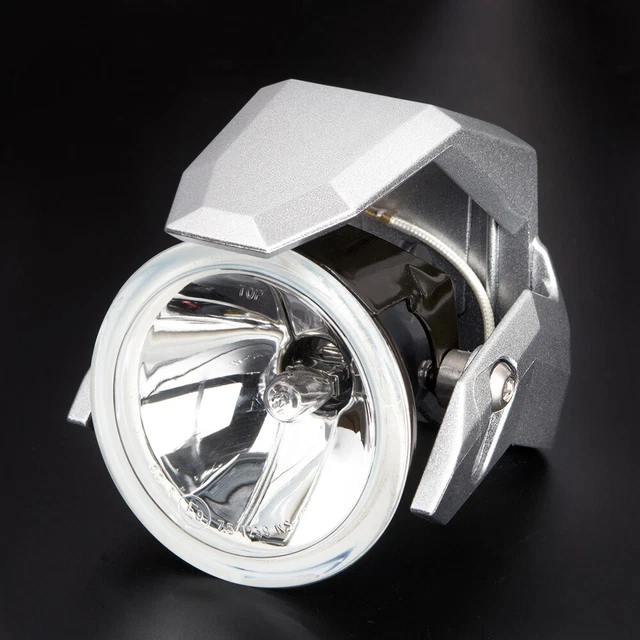 Magazi 3" fog light H3 12V 55W ECE black aluminum housing silver ABS shield PAIR