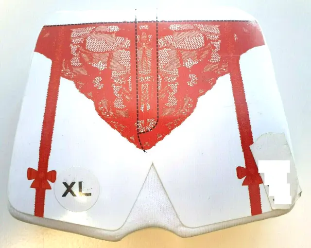 MAGIC BOXERSHORT Größe XL rot weiß sexy Boxer Short Geschenkidee