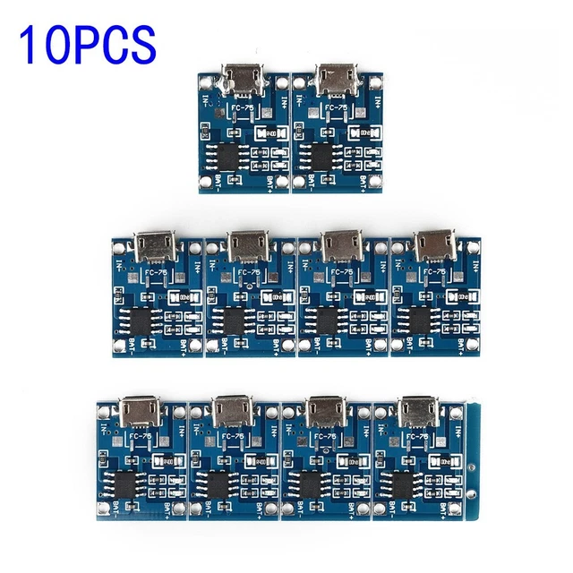 5V 1A TP4056 Chargeur Module Micro USB 18650-Lithium Batterie Board Pièces
