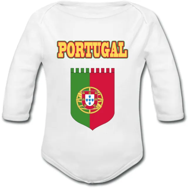 Body Bébé Football Portugal - cadeau de naissance garçon fille drapeau portugais