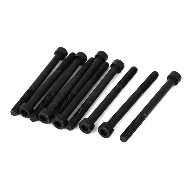 10pcs M6x70mm 1mm cylindrique prise ' hexagonale tête Métrique Boulons Vis