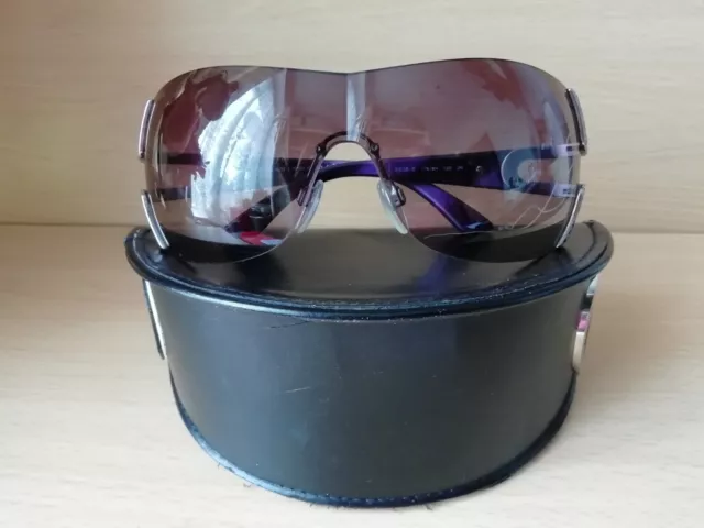 Bvlgari Black Gradient 6054-B Frameless Shield Sunglasses Bvlgari