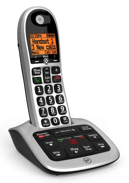 BT 4600 Cordless Landline House Phone with Big Buttons, Advanced Call Blocker