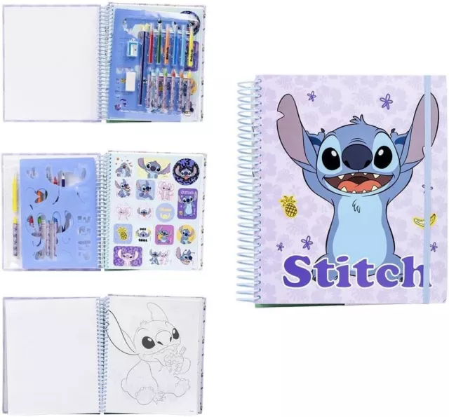 SET CAHIER DE Coloriage Stitch Avec Papeterie - Lilo Et Stitch EUR 23,17 -  PicClick FR