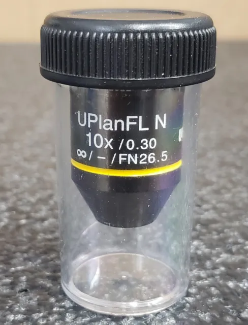 Olympus 10X UPlanFL N Microscope Objective UIS2 10X/0.30 ∞/-/FN26.5 UPLFLN10X2