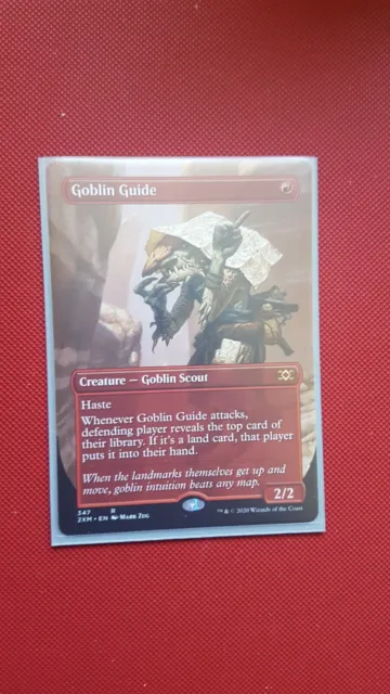 Goblin Guide BORDERLESS 2XM NM MTG DOUBLE MASTERS PACK FRESH TO SLEEVE