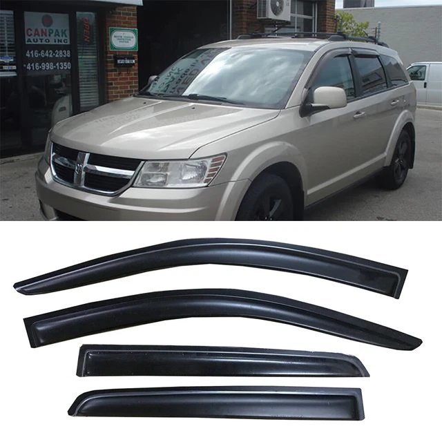 Sun Rain Guard Vent Shade Window Visors Deflector For 2009-2020 Dodge Journey