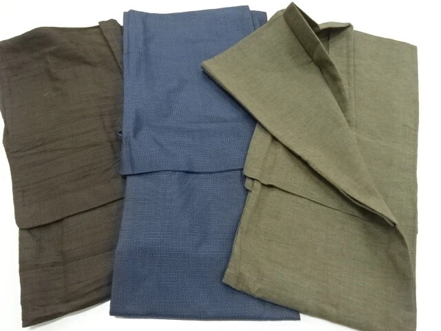 39415# Japanese Kimono / Antique Mens Kimono / Set Of 3