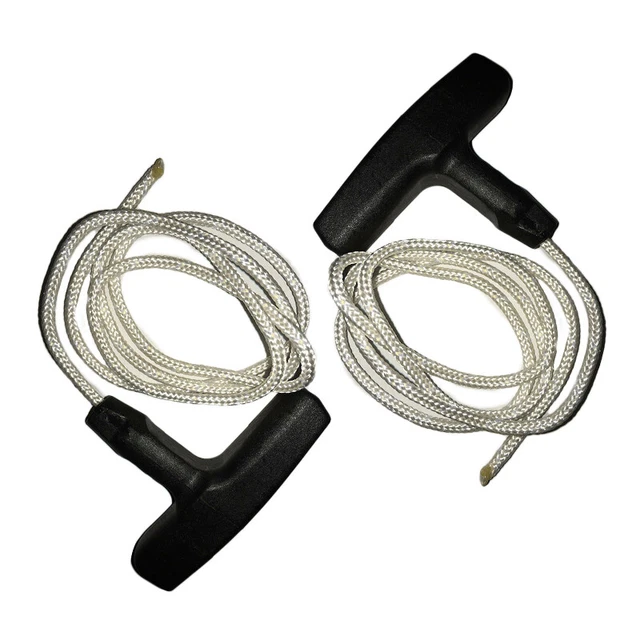 1Mx3MM 2 STARTER PULLCORD Griff Und Seil Kabel Für Generatoren Rasenmäher Neu
