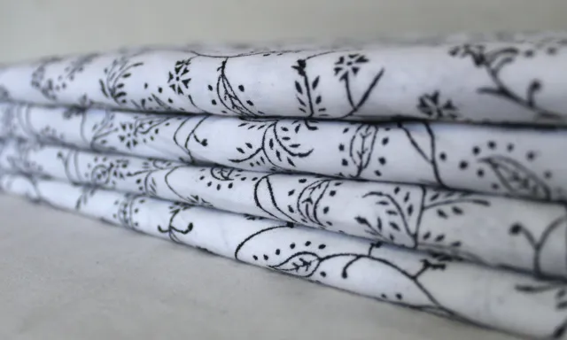 Indien Coton Floral Main Bloc Tissu Imprimé 2.3m Couture Loisirs Créatifs