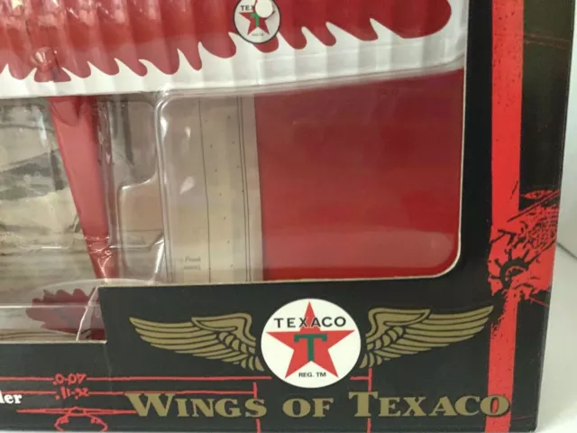 Texaco Eaglet Franklin Glider Diecast Airplane Bank Ertl Red Wings NIB Number 10 3