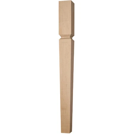 OSBORNE WOOD PRODUCTS 2774WO 35 1/2 x 3 1/2 Lakeland Leg in White Oak
