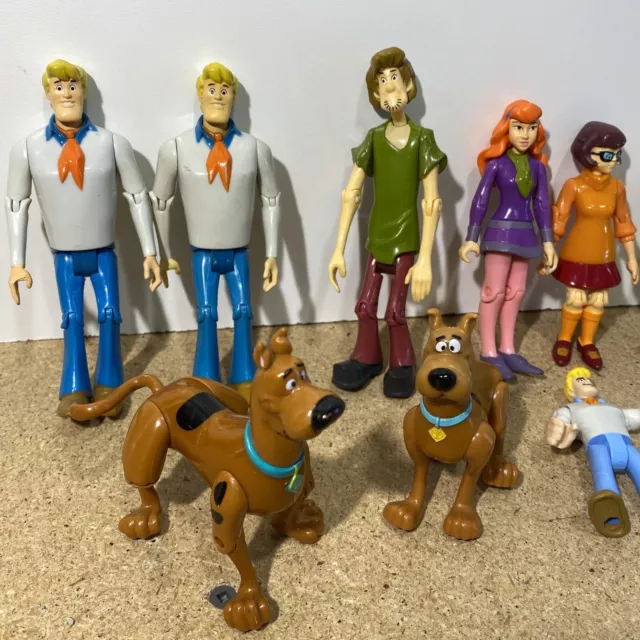 HANNA BARBERA Shaggy Scooby-Doo Fred Wilma Daphne Figure Lot Of 9 ...