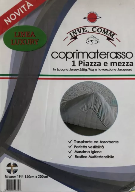 Coprimaterasso In Spugna Jaquard Di Cotone Elastica Estensibile Easy 180gr  3Mis