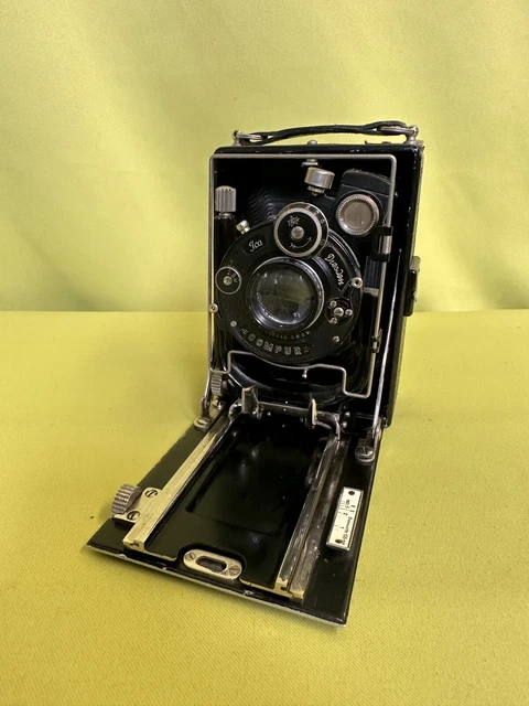 Kamera Ica Dresden DRP DRGM mit Carl Zeiss Jena Tessar 1:4.5 F = 10,5 cm