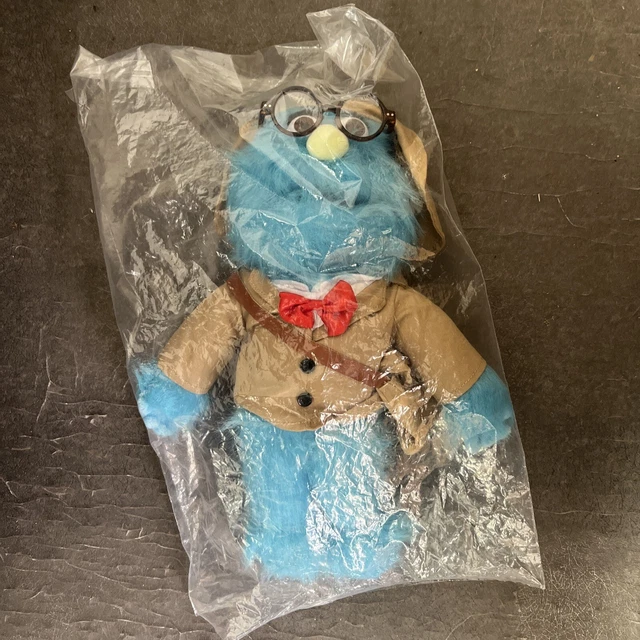 NEW PUPPET HISTORY Professor Plush Stuffed Animal With Hat/Sunglasses