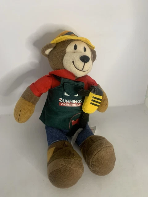 BUNNINGS BRIAN BEAR Tradie Collectable Plush Toy $19.90
