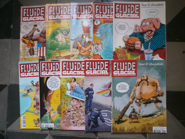 lot de 10 revues Fluide Glacial 1994 — 2022 BE