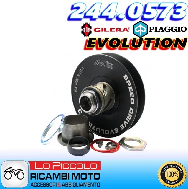 6-Pack Variomatic Weights 16x13mm 7.5g For Piaggio Sphere 50, Sphere RST, Vespa ET2 50 Scooters