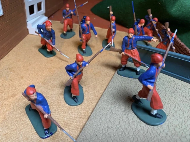 American Civil War Zouave Soldiers x 40 - 1:32 Painted Joblot