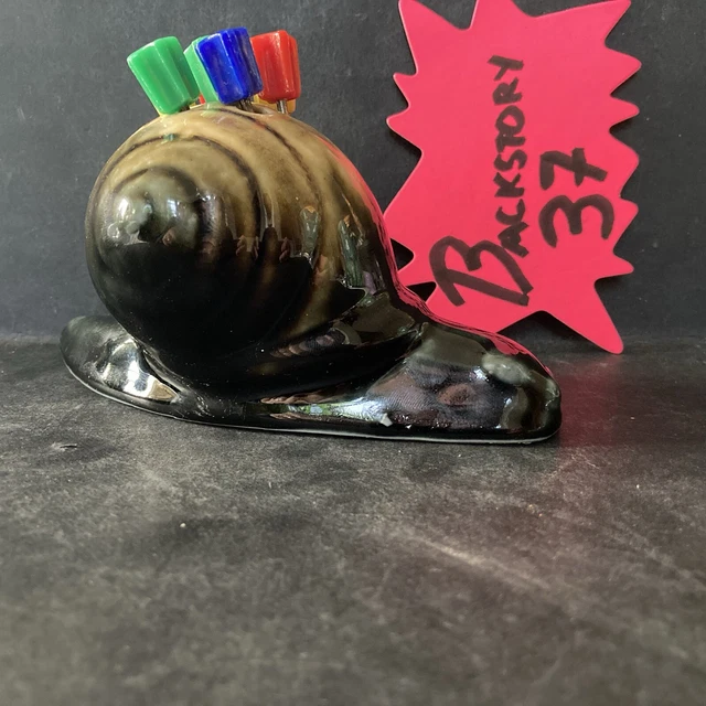 PORTE PIQUES/FOURCHETTES À escargots/apéritif, métal doré avec Pierre naturelle EUR 30,00 - FR