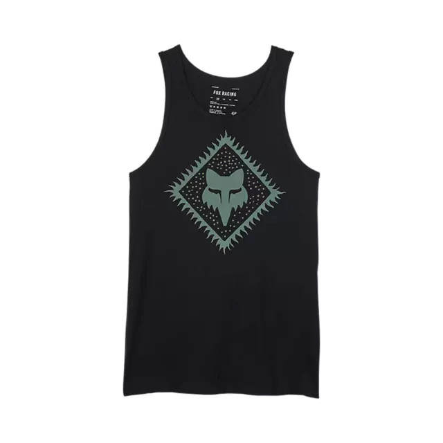 Fox Racing Herren Leo Premium Schwarz Tank Top Hemd Bekleidung Apparel Moto