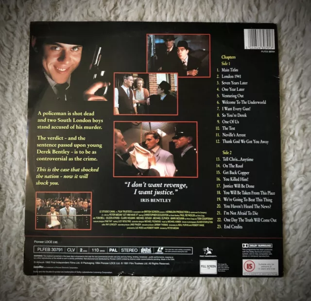 LET HIM HAVE IT -  Laserdisc PAL - Rare Videodisc - Christopher Eccleston 2