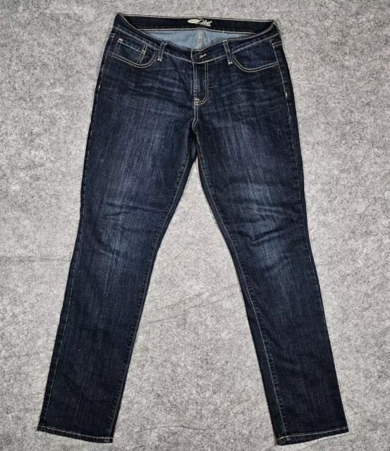 Old Navy The Flirt Blue Jeans Straight Leg Women's Size 10 Reg 33x31 Stretch